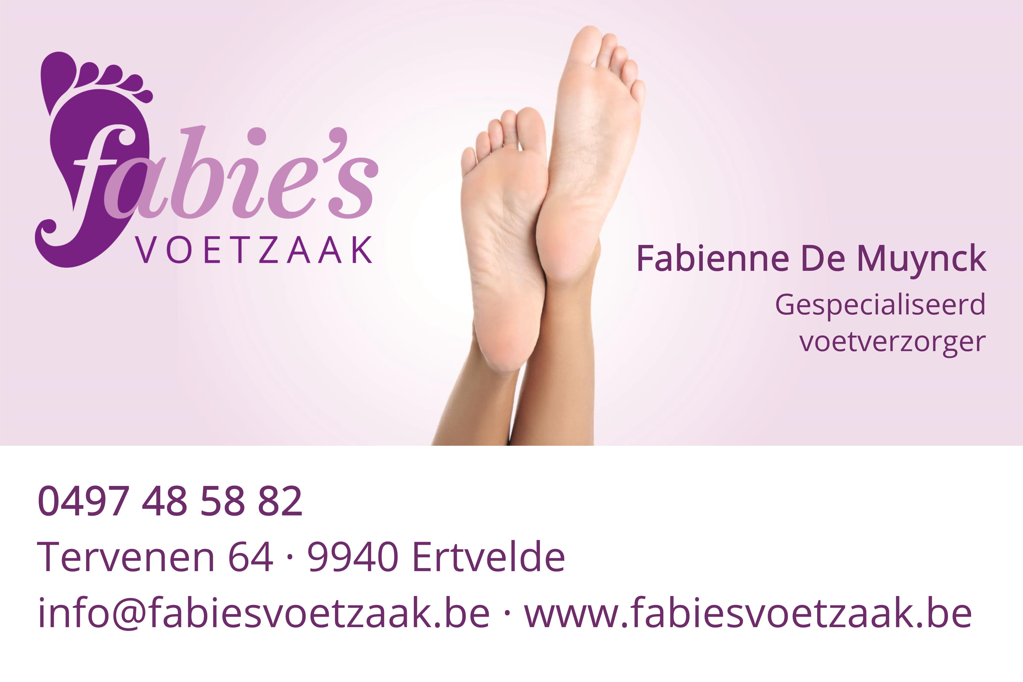 Logo van Fabie's voetzaak